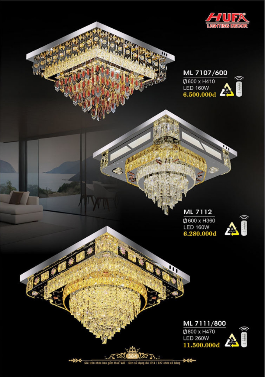 Bảng giá đèn trang trí HUFA